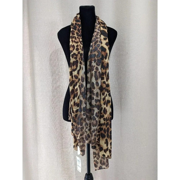 NWT Jenni Women's Scarf Leopard (MSRP $30) - Picture 1 of 3